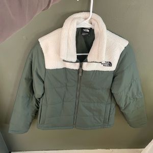 The North face shearling trim jacket